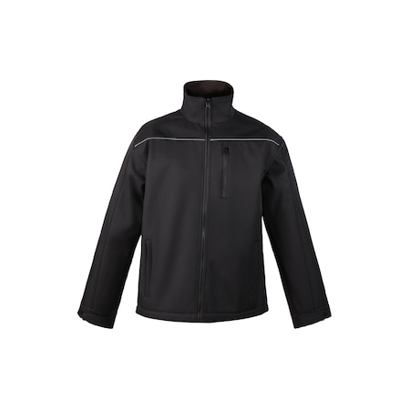 2W International City Softshell Jacket, Small, Black PAC-CS-BLK S